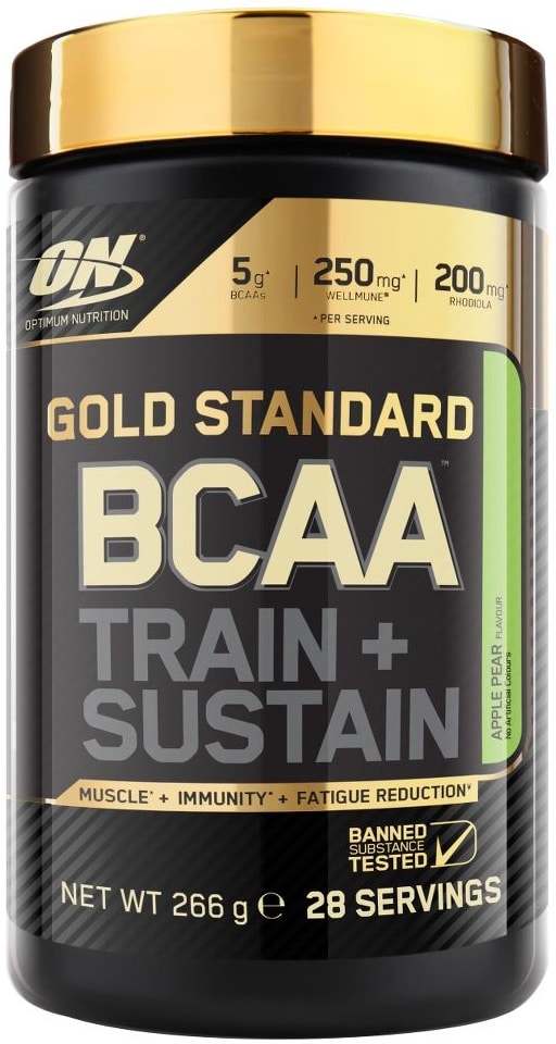 Pot de complément BCAA Gold Standard.