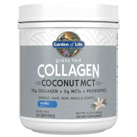 Grass Fed Collagen Coconut MCT, Vanilla - 408 grams