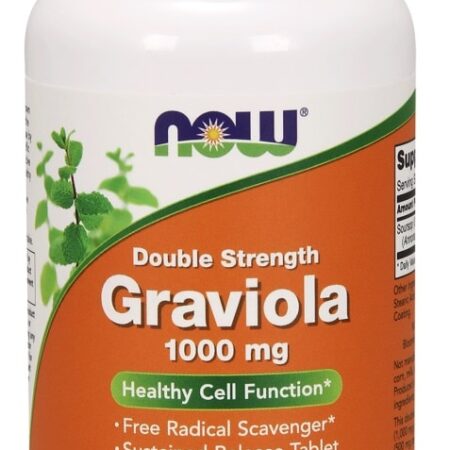 Complément Graviola 1000 mg, végétarien, Now Foods.