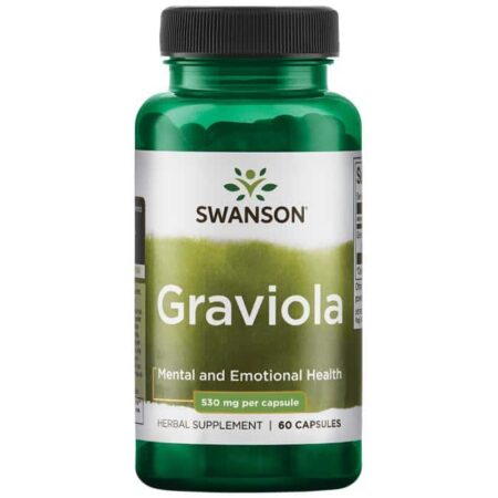 Pot de complément alimentaire Graviola Swanson.