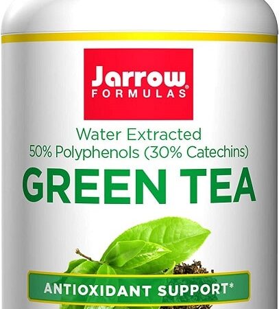 Bouteille complément alimentaire thé vert, antioxydant.