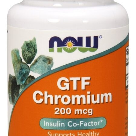 Flacon de complément alimentaire au chrome GTF.