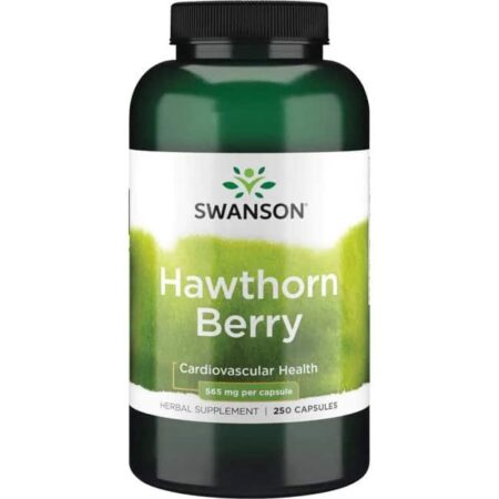 Flacon Swanson Hawthorn Berry, complément santé cardiovasculaire.