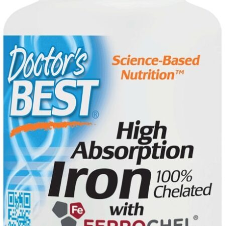 Supplément de fer haute absorption Doctor's Best, vegan.