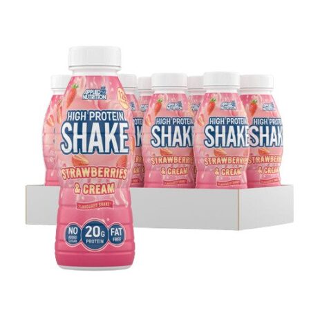 Pack de shakes protéinés fraise crème, 20g de protéine.