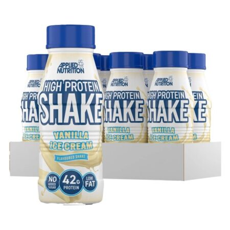 Pack de milk-shakes protéinés vanille.