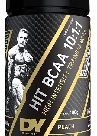 Pot de complément BCAA, pêche, nutrition sportive.