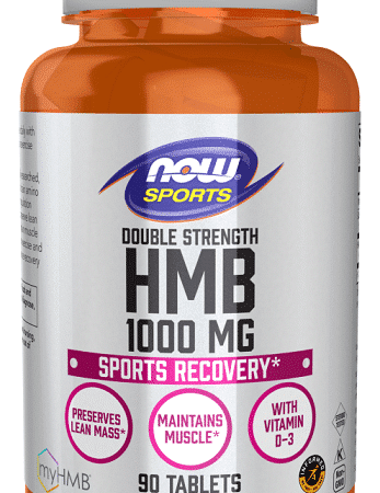 Pot de complément alimentaire HMB 1000mg pour sportifs.