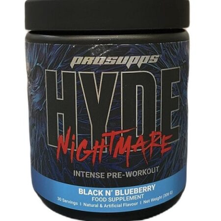 Pot de complément alimentaire Hyde Nightmare saveur myrtille.