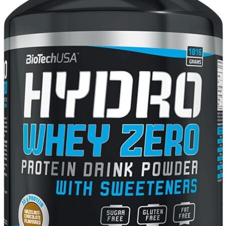 Pot de protéine Whey Zero sans sucre.