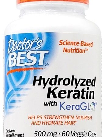 Flacon de supplément kératine hydrolysée Doctor's Best.