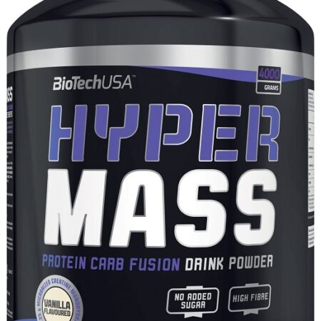 Pot de protéine Hyper Mass, saveur vanille.