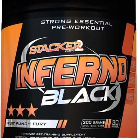 Supplément pré-entraînement Stacker Inferno Black.