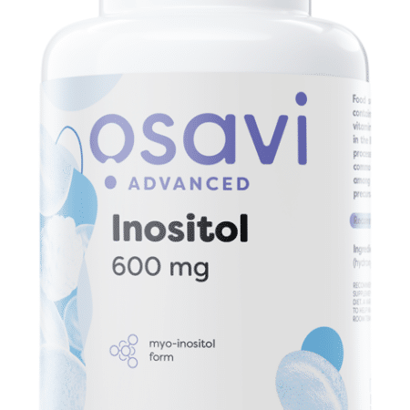 Flacon de complément alimentaire Inositol 600 mg vegan.