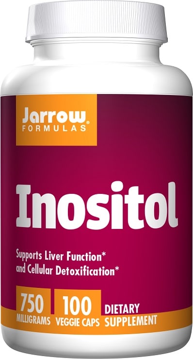Bouteille de supplément diététique Inositol de Jarrow Formulas.