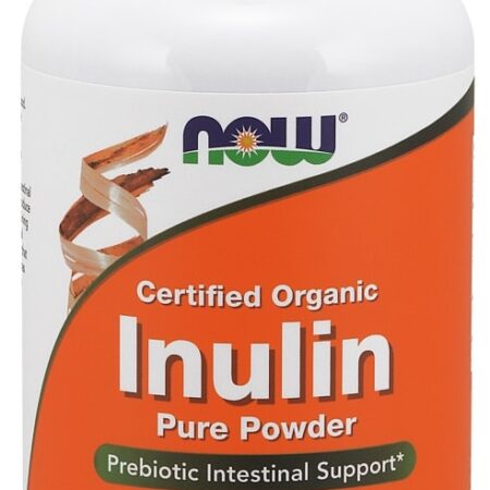 Poudre d'inuline biologique, complément alimentaire prebiotique.