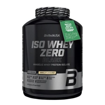 Pot de protéines Whey ISO ZERO noir vanille