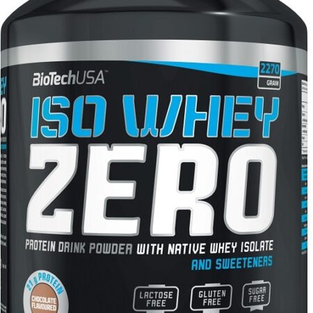 Pot de poudre protéinée Iso Whey Zero.