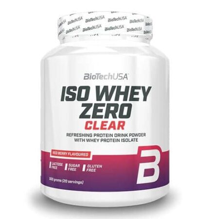 Pot de protéine Iso Whey Zero Clear.
