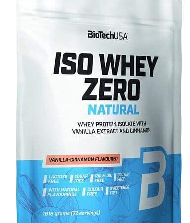 Protéine whey isolée vanille-cannelle BioTechUSA.