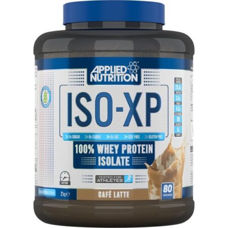 Pot de protéine whey ISO-XP café.
