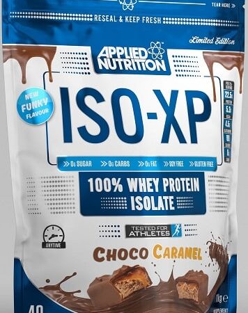 Paquet ISO-XP protéine whey choco caramel.