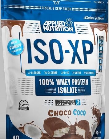 Protéine whey ISO-XP choco coco, nutrition sportive.