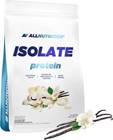 Poudre de protéine Isolate, complément sportif, vanille.