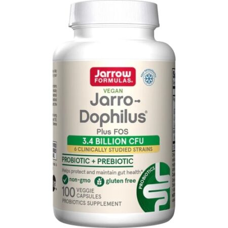 Probiotiques végétaliens Jarrow, supplément santé digestive.