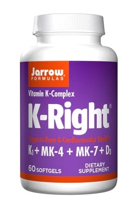 Complément alimentaire K-Right, vitamines K et D, 60 gélules