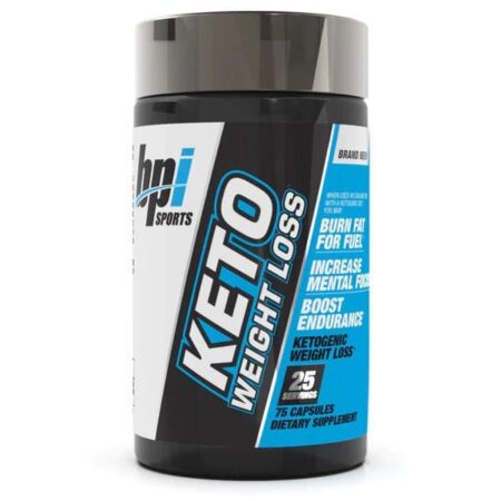 Flacon de complément alimentaire cétogène pour perte de poids.