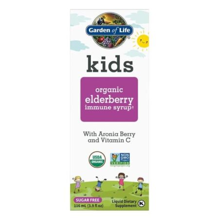 Sirop bio sureau pour enfants, vitamine C, sans sucre.