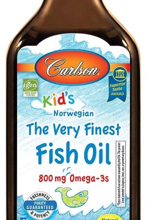 Huile de poisson norvégienne Carlson pour enfants.