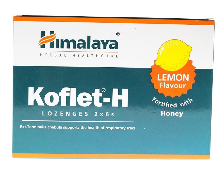 Koflet-H, Lemon - 12 lozenges - Nutripharm