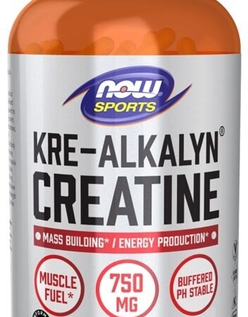 Bouteille de créatine Kre-Alkalyn pour la musculation.