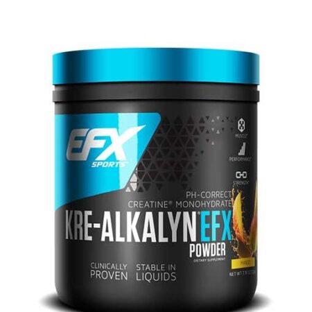 Pot de créatine Kre-Alkalyn EFX en poudre.