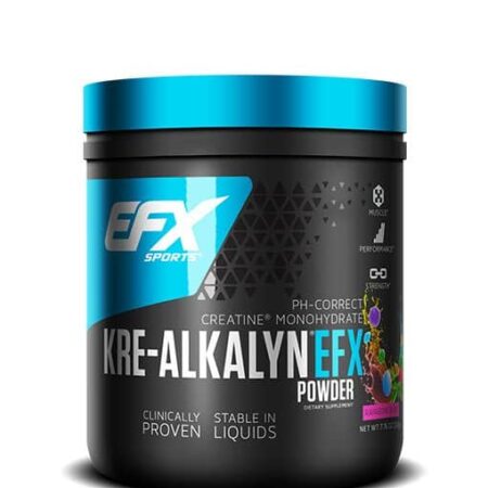 Pot de créatine Kre-Alkalyn EFX en poudre.