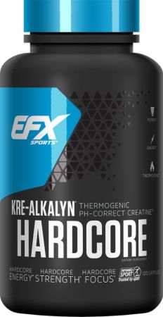 Pot de créatine EFX Sports Kre-Alkalyn Hardcore.