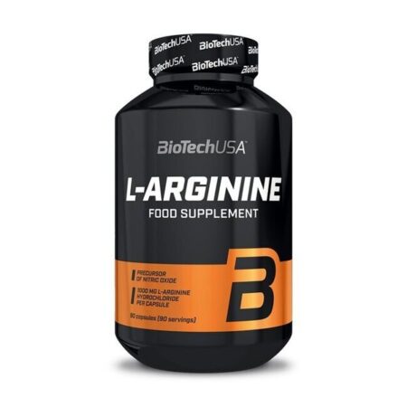 Pot de complément alimentaire L-Arginine BioTechUSA.