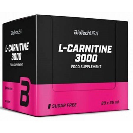 Supplément alimentaire L-Carnitine 3000 sans sucre.
