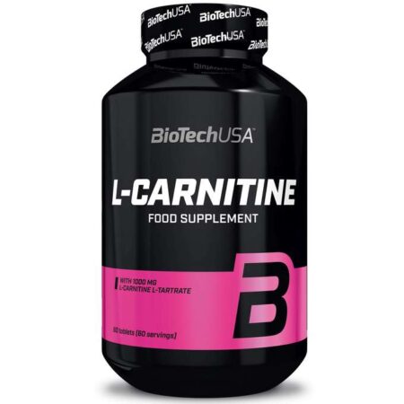 Pot de complément alimentaire L-Carnitine.