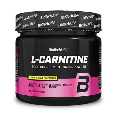 Pot complément L-Carnitine, vegan, goût thé citron.