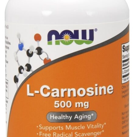 Bouteille de complément L-Carnosine 500 mg.