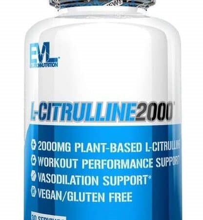 Pot de supplément alimentaire L-Citrulline 2000 pour sportifs.