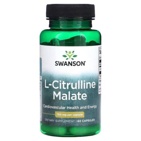 Flacon de L-Citrulline Malate, complément santé cardiovasculaire.