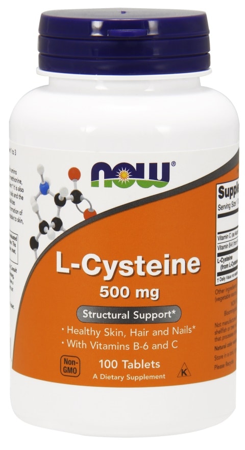 Pot de L-Cystéine 500mg, complément alimentaire.