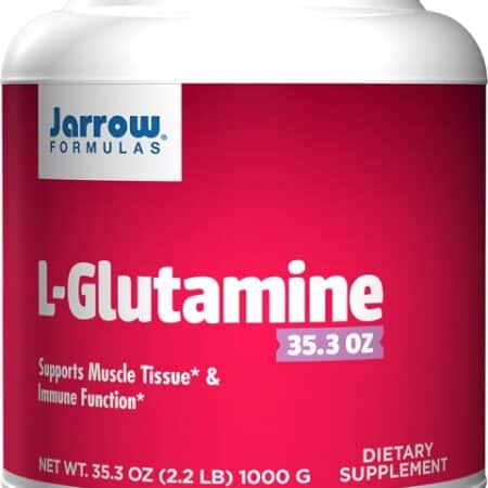 Pot de L-Glutamine, complément alimentaire, Jarrow Formulas.