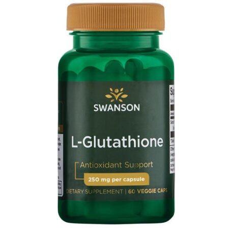 Complément alimentaire L-Glutathione, antioxydant, Swanson.