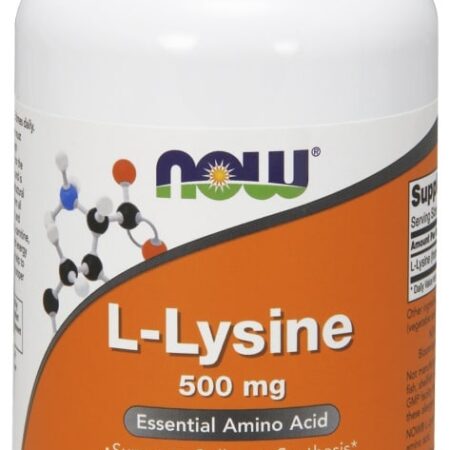 Flacon de L-Lysine, complément alimentaire, 250 comprimés.