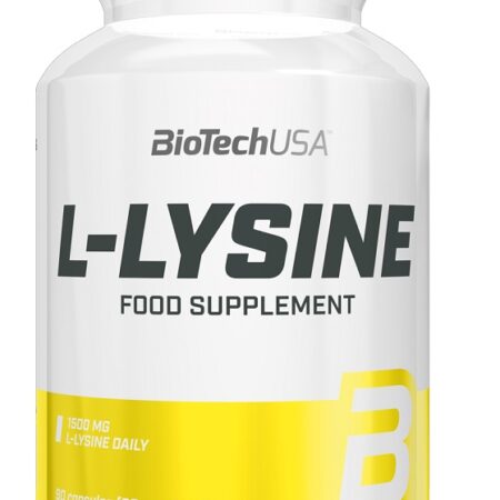 Pot de complément alimentaire L-Lysine BioTechUSA.